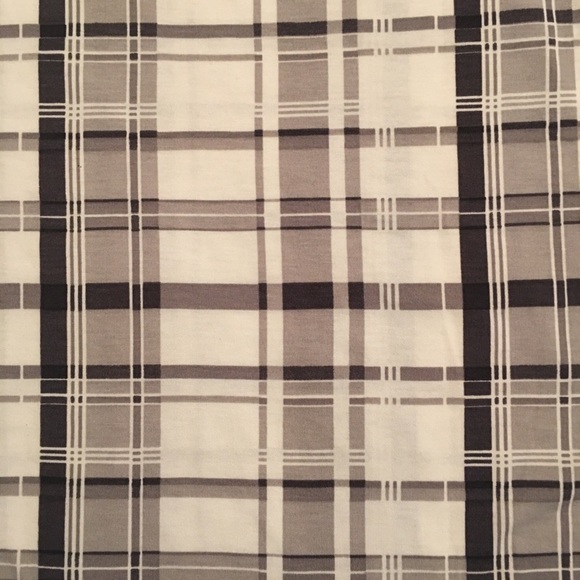 NWT LuLaRoe Lynnae long sleeve gray white top - Picture 7 of 9